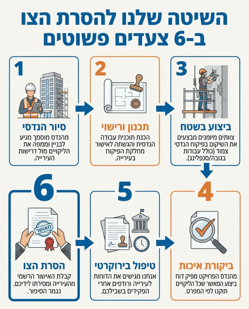 הסרת צו מבנה מסוכן בשישה צעדים פשוטים